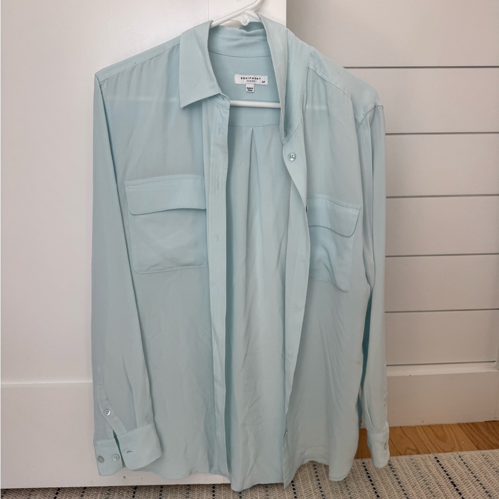 Banana Republic Men's Light Blue Shirt Jacket